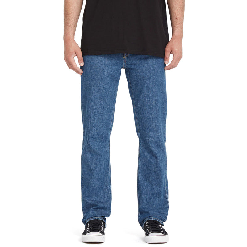 Volcom Solver Denim Jeans - Deep River Blues