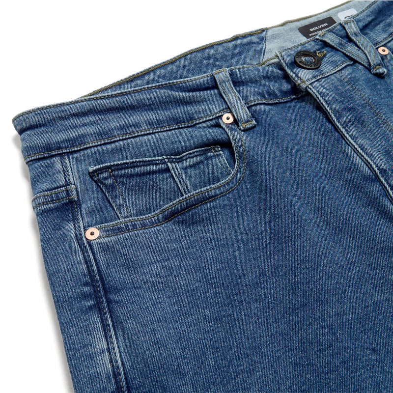 Volcom Solver Denim Jeans - Deep River Blues