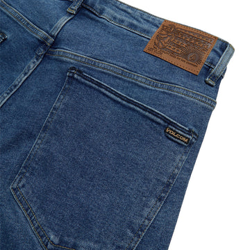 Volcom Solver Denim Jeans - Deep River Blues