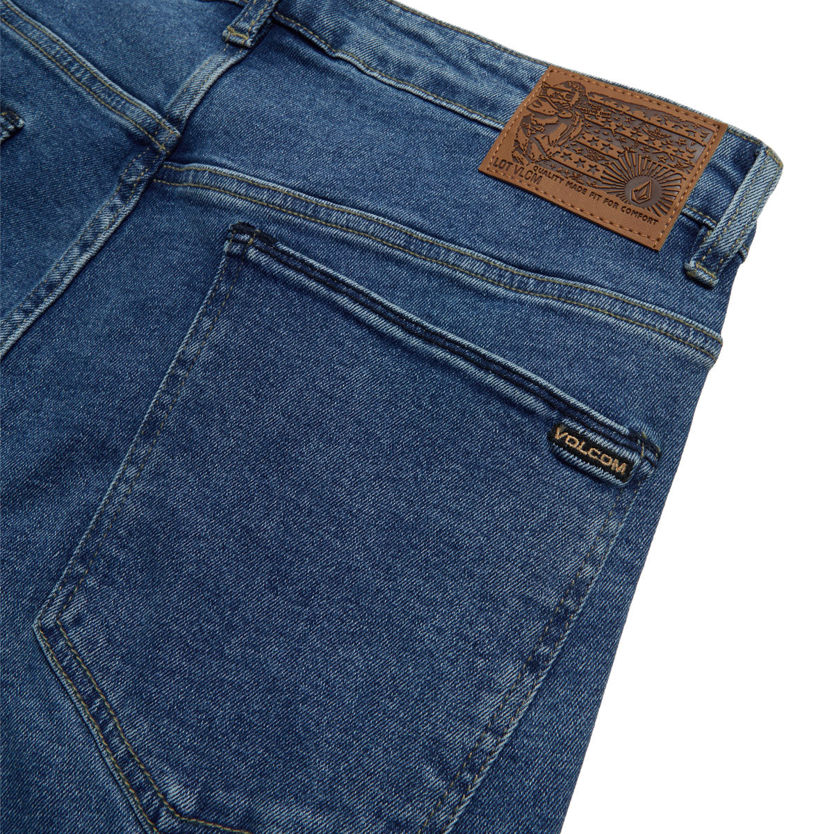 Volcom Solver Denim Jeans - Deep River Blues image 6