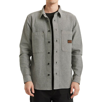 Volcom Levelstone Long Sleeve Shirt - Antique Black