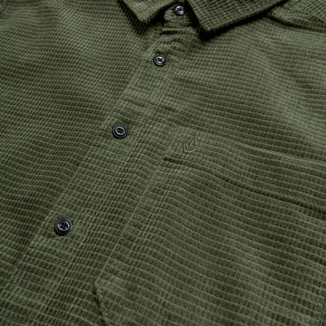 Volcom Fostered Long Sleeve Shirt - Dark Olive