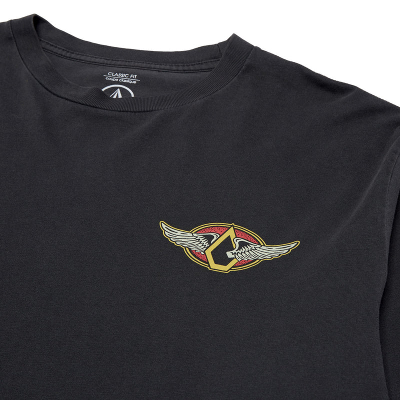 Volcom Wing It Long Sleeve T-Shirt - Antique Black