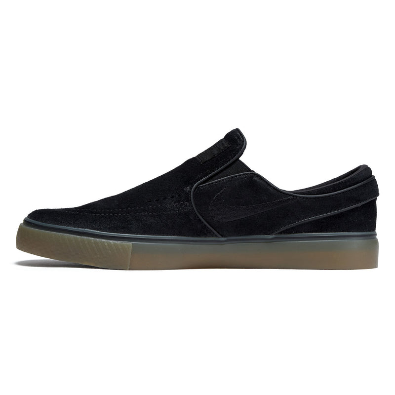 Nike SB Janoski+ Slip Shoes - Black/Black/Gum Light Brown