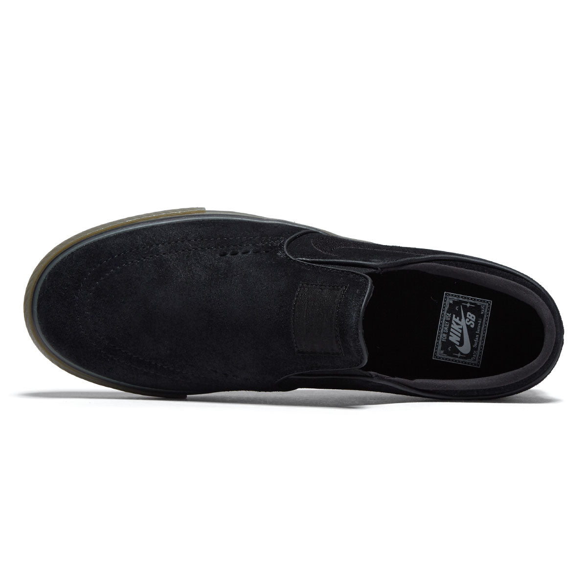 Nike SB Janoski+ Slip Shoes - Black/Black/Gum Light Brown
