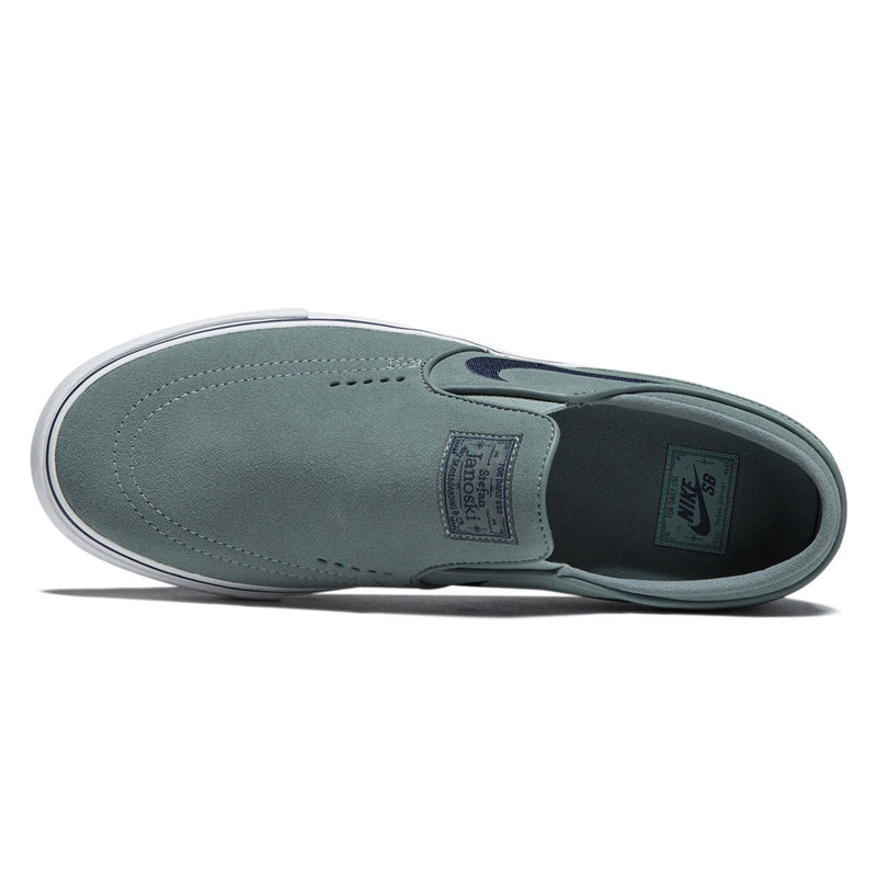 Nike SB Janoski+ Slip Shoes - Clay Green/Navy/Clay Green/Summit White
