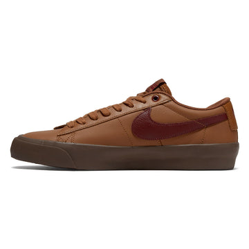 Nike SB Blazer Low Pro GT Shoes - Light British Tan/Dark Team Red