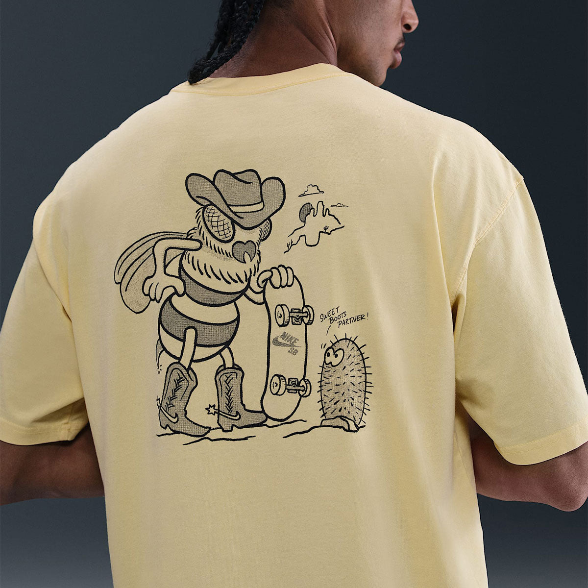 Nike SB M90 Western Bee T-Shirt - Soft Yellow image 4