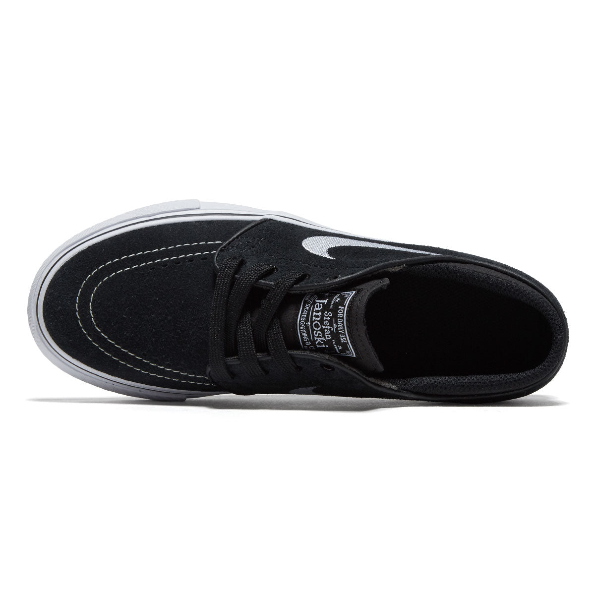 Nike SB Youth Stefan Janoski Shoes - Black/White image 3