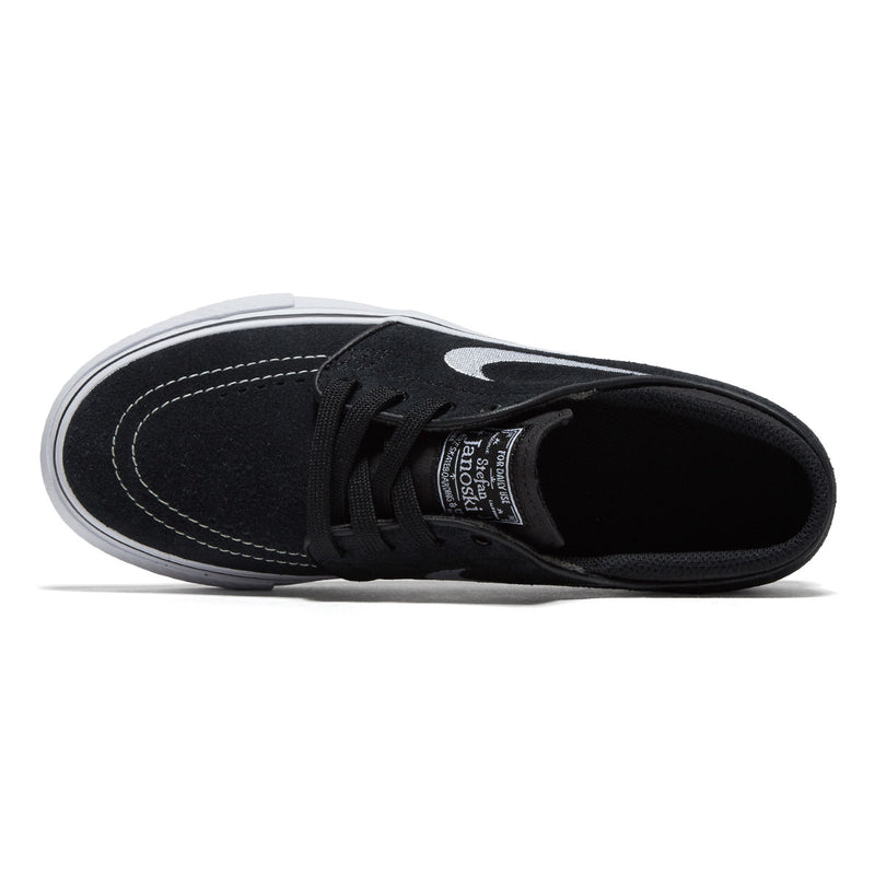 Nike SB Youth Stefan Janoski Shoes - Black/White