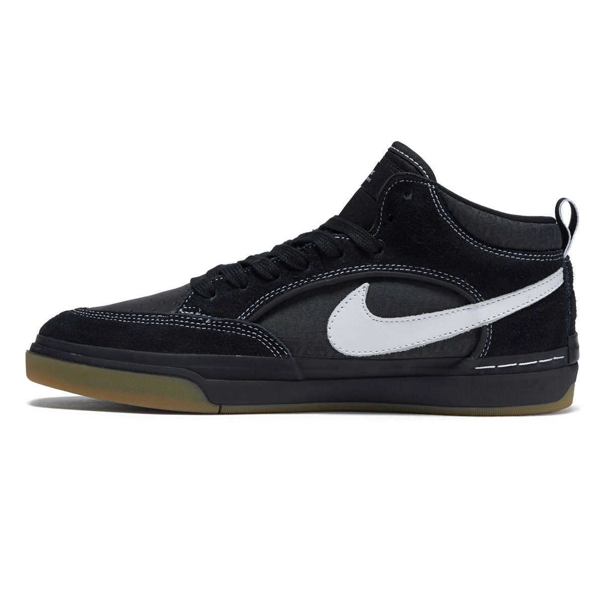 Nike SB React Leo Shoes - Black/White/Black/Gum image 2