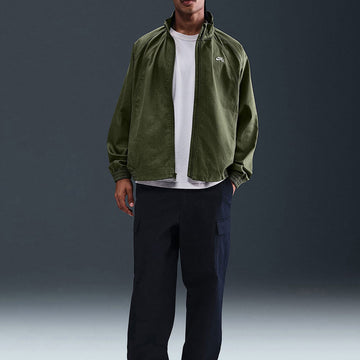 Nike SB Denim Zip Up Track Jacket - Medium Olive/White