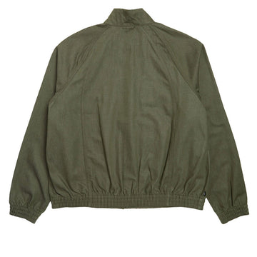 Nike SB Denim Zip Up Track Jacket - Medium Olive/White