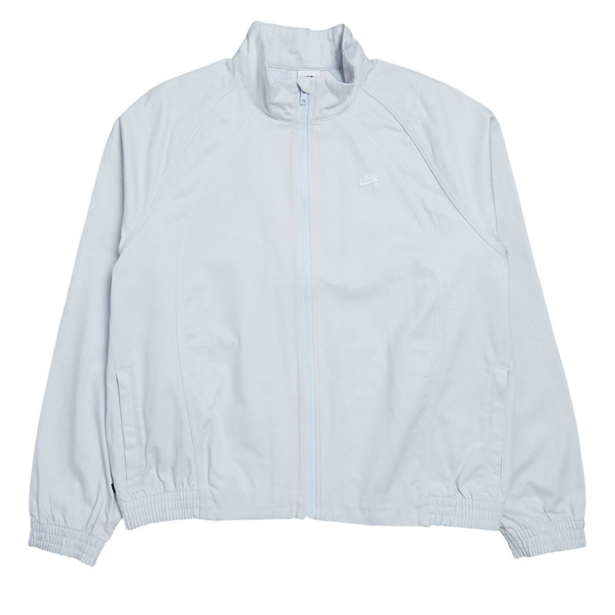 Nike SB Denim Zip Up Track Jacket - Football Grey/White