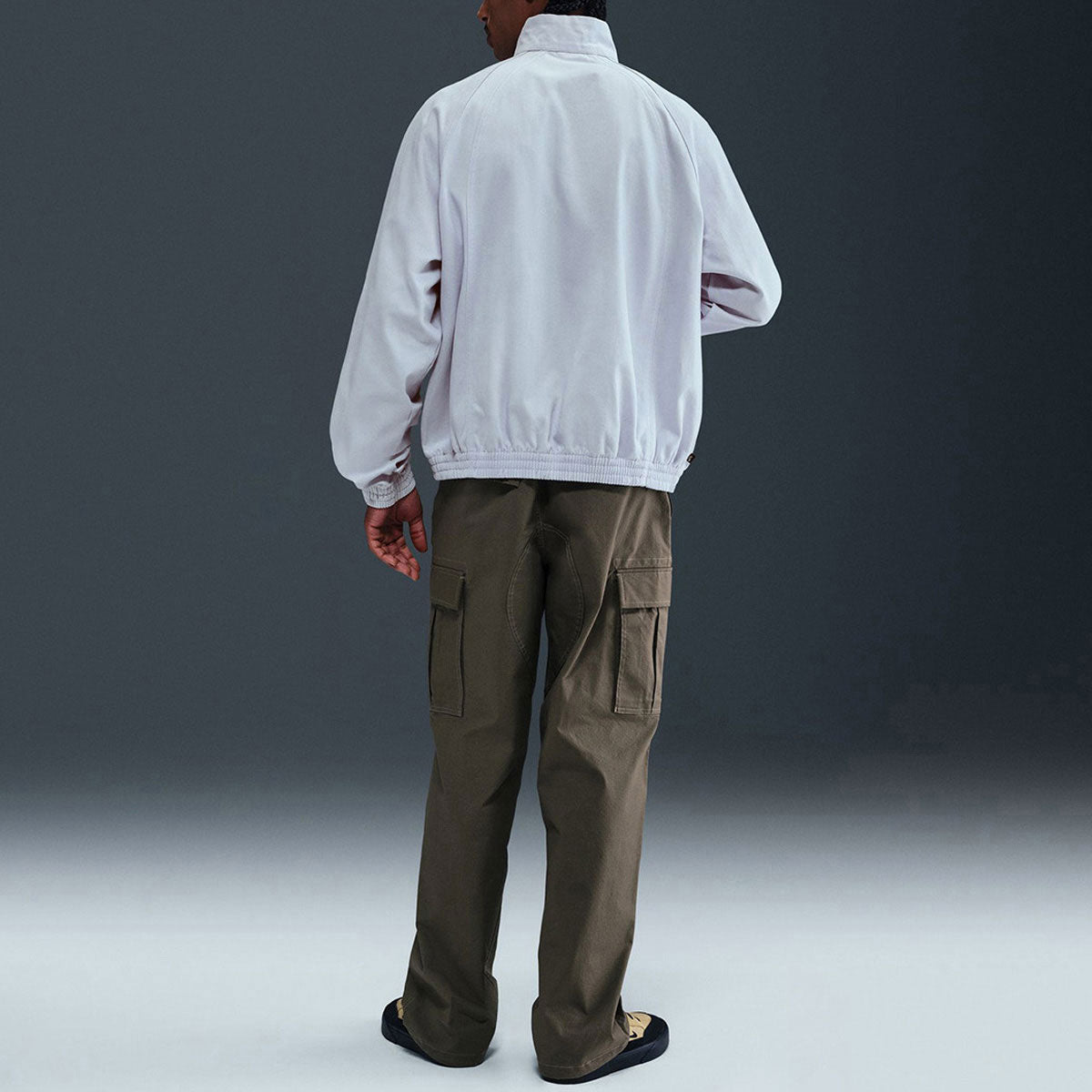Nike SB Denim Zip Up Track Jacket - Football Grey/White image 4