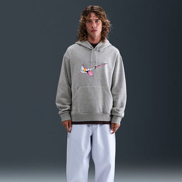 Nike SB SSNL GFX 1 Hoodie - Dark Grey Heather/White