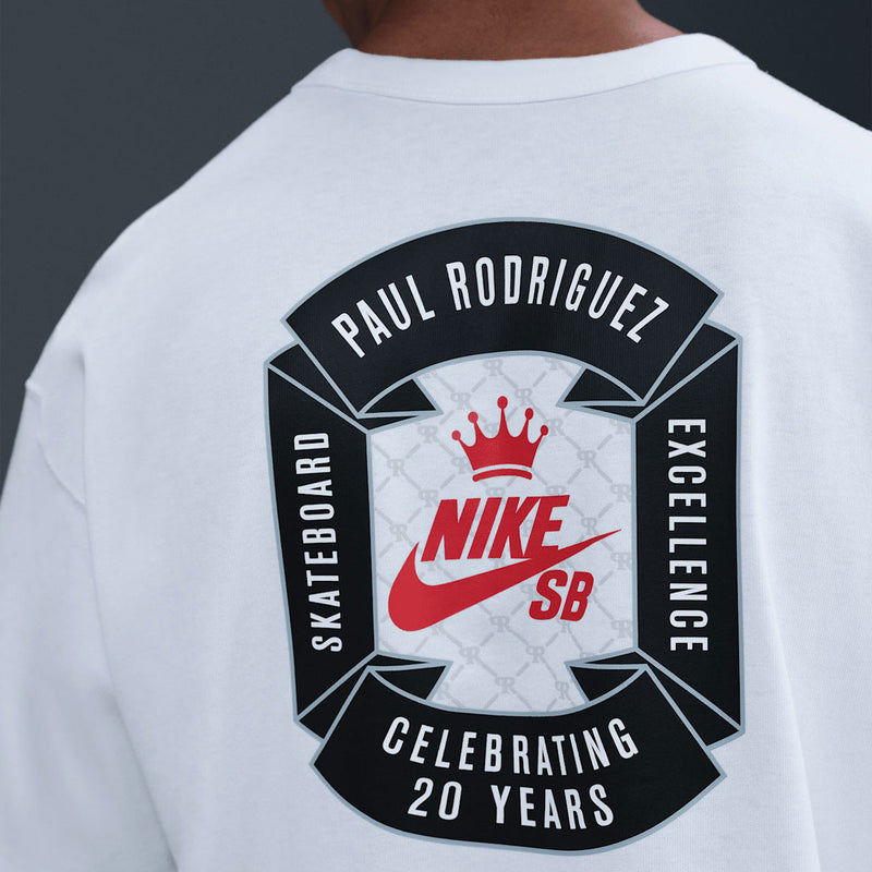 Nike SB M90 P-Rod Pocket T-Shirt - White