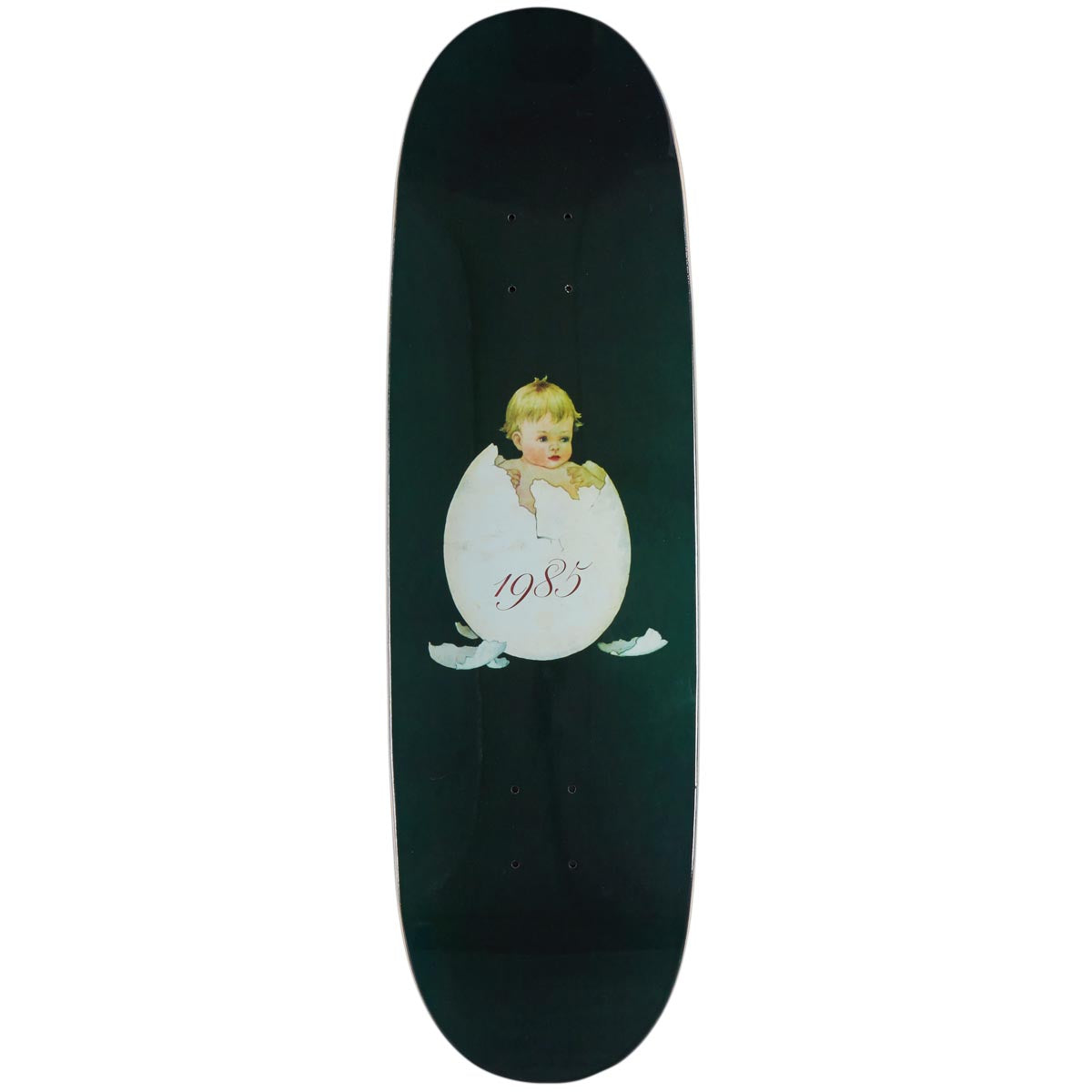 CCS 1985 Egg Shaped Skateboard Deck - Green image 1