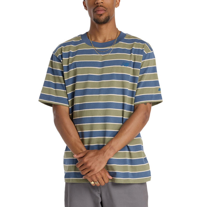 New Balance Numeric Thin Stripe T-Shirt - Blue