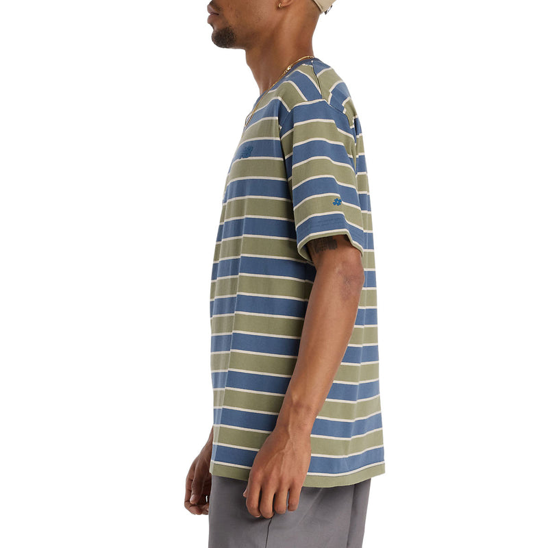 New Balance Numeric Thin Stripe T-Shirt - Blue