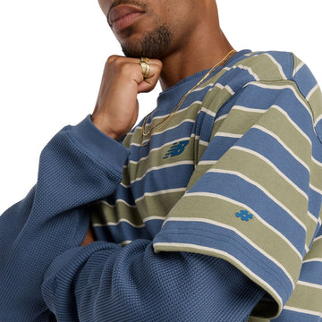 New Balance Numeric Thin Stripe T-Shirt - Blue