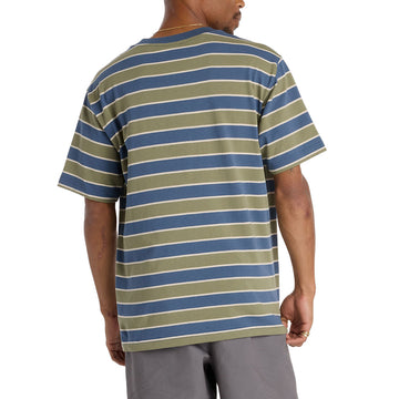 New Balance Numeric Thin Stripe T-Shirt - Blue