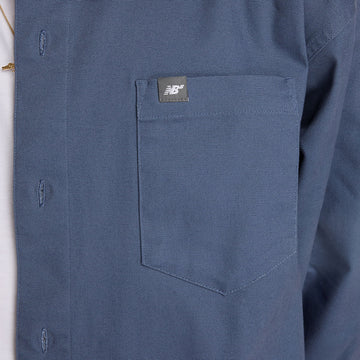 New Balance Numeric Button Up Long Sleeve Shirt - Blue