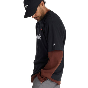 New Balance Numeric Linear Logo T-Shirt - Black