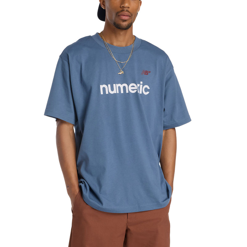 New Balance Numeric Linear Logo T-Shirt - Blue