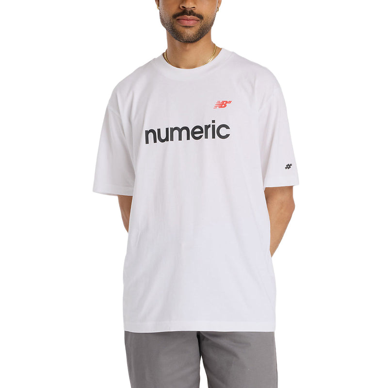 New Balance Numeric Linear Logo T-Shirt - White