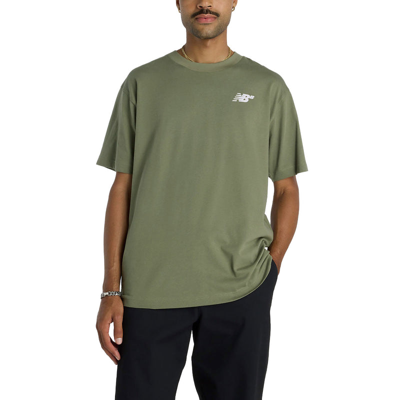 New Balance Numeric Small Logo T-Shirt - Dark Olive
