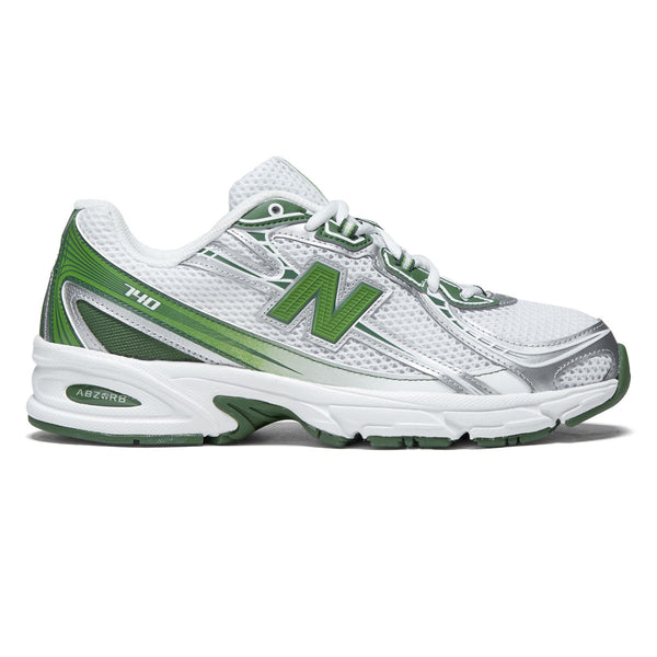 New Balance 740 Shoes - White/Alpine Green – CCS