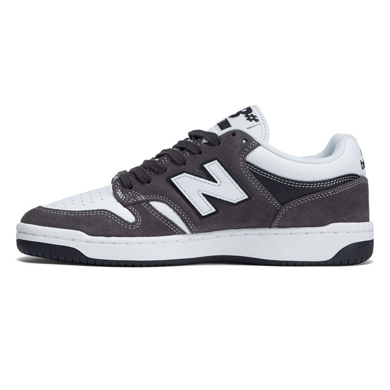 New Balance 480 Wide Shoes - Dark Grey/White