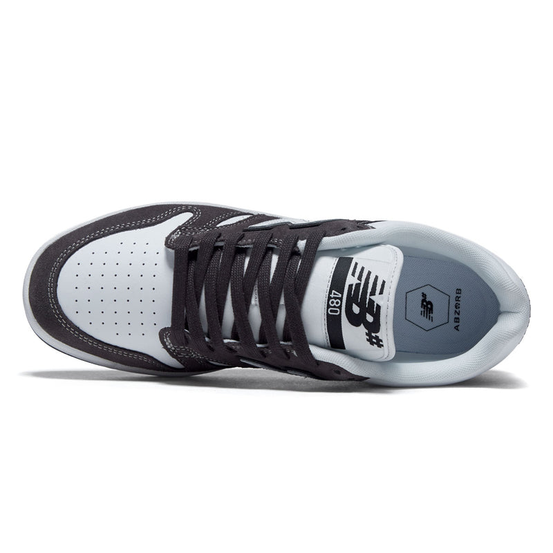 New Balance 480 Wide Shoes - Dark Grey/White