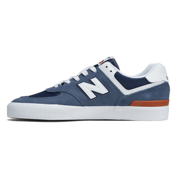 New Balance 574 Vulc Shoes - Blue/White