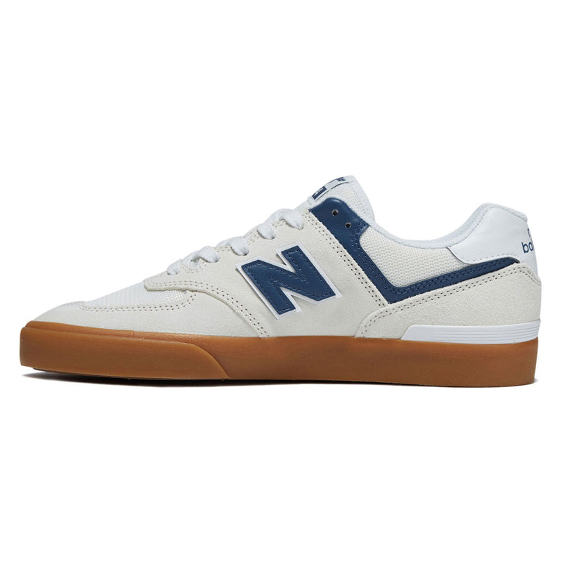 New Balance 574 Vulc Shoes - Sea Salt/Blue