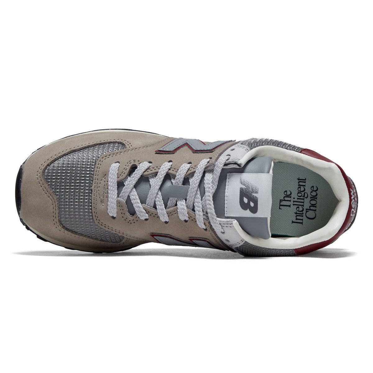 New Balance 574 Shoes - Arid Stone/Monarch Burgundy – CCS
