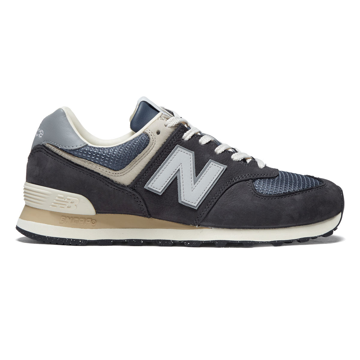 New Balance 574 Shoes - Black Cement/Slate Grey – CCS