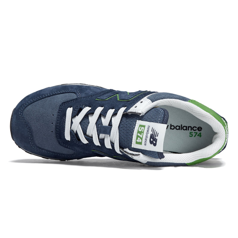New Balance 574 Shoes - Navy/Alpine Green