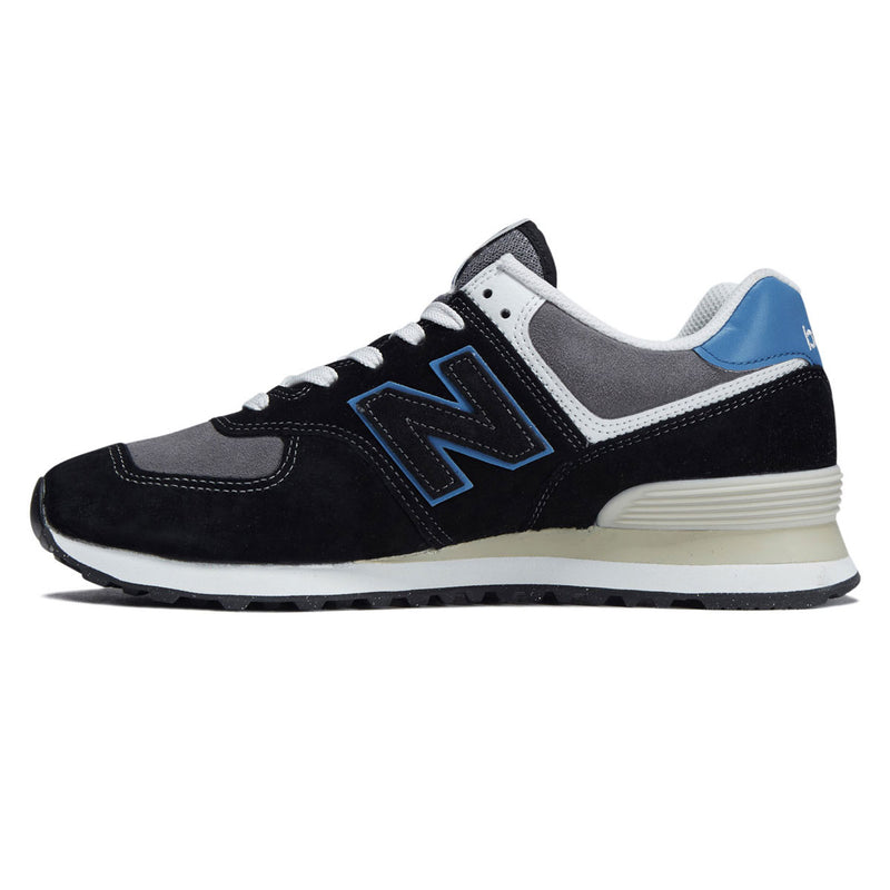 New Balance 574 Shoes - Black/Blue Agate
