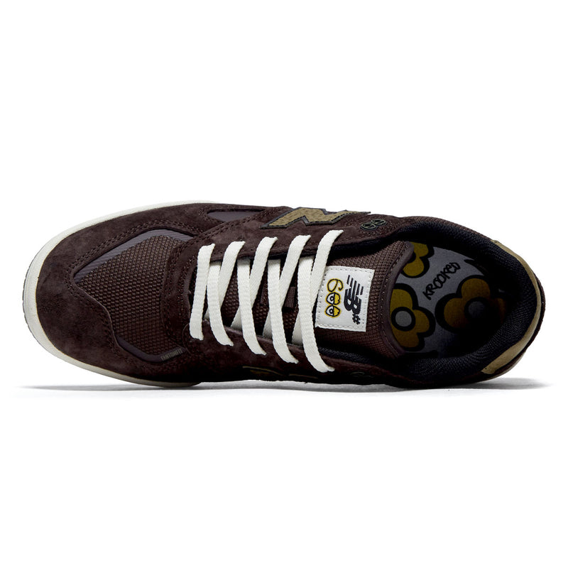 New Balance x Krooked Tom Knox 600 Shoes - Chocolate/Olive