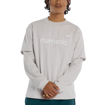 New Balance Numeric Cotton T-Shirt - Grey Matter