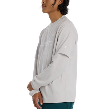 New Balance Numeric Cotton T-Shirt - Grey Matter