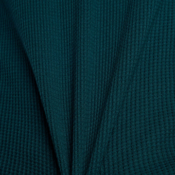 New Balance Numeric Waffle Knit Long Sleeve Henley Shirt - Medusa Green