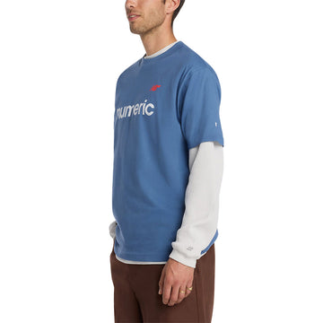 New Balance Numeric Linear Logo T-Shirt - Magic Blue