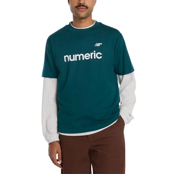 New Balance Numeric Linear Logo T-Shirt - Medusa Green