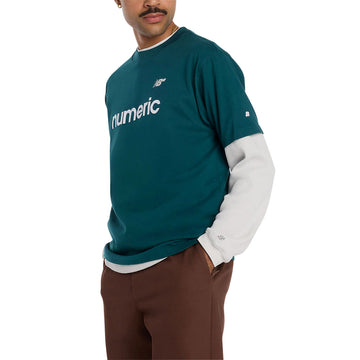 New Balance Numeric Linear Logo T-Shirt - Medusa Green