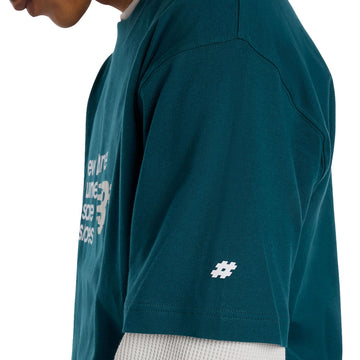 New Balance Numeric Stacked Graphic T-Shirt - Medusa Green
