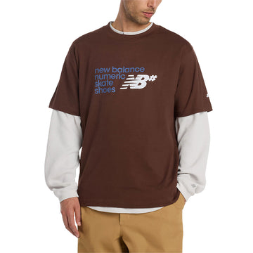 New Balance Numeric Stacked Graphic T-Shirt - Pumpernickel
