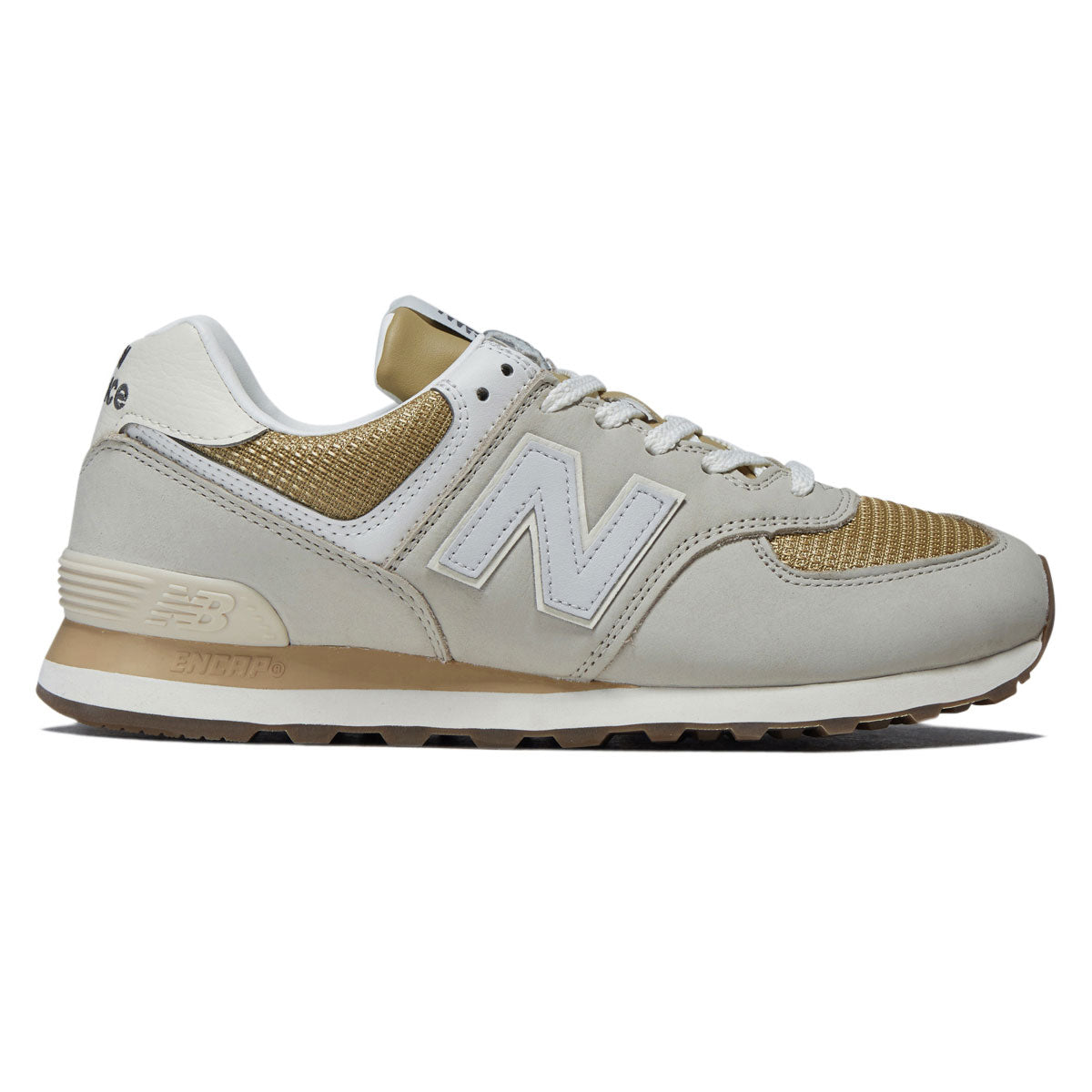 New Balance 574 Shoes - Arid Stone/Monarch Burgundy – CCS